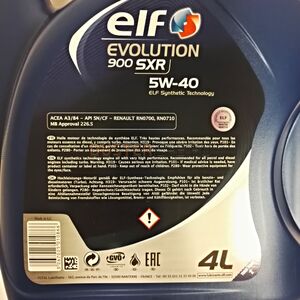 Масло моторное ELF EVOLUTION SXR 5W40 (4 л) синтетика  #1